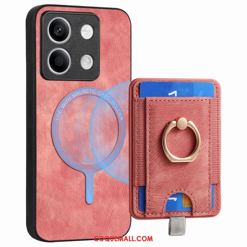 Coque Xiaomi Redmi Note 13 4G Porte-Carte Amovible et Anneau