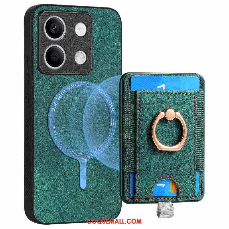 Coque Xiaomi Redmi Note 13 4G Porte-Carte Amovible et Anneau