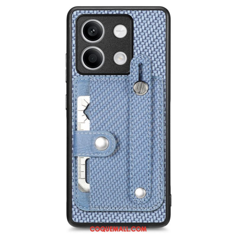 Coque Xiaomi Redmi Note 13 4G Porte-Cartes et Sangle