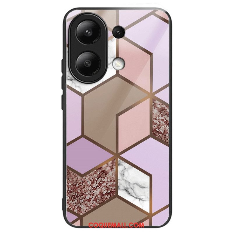 Coque Xiaomi Redmi Note 13 4G Verre Trempé Motif Marbre