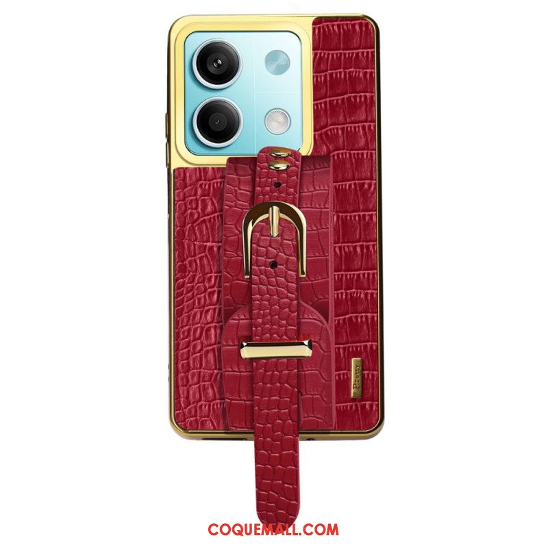 Coque Xiaomi Redmi Note 13 5G Design Bracelet et Texture Crocodile