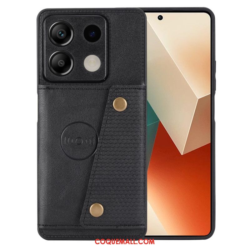 Coque Xiaomi Redmi Note 13 5G Effet Cuir Porte-Cartes