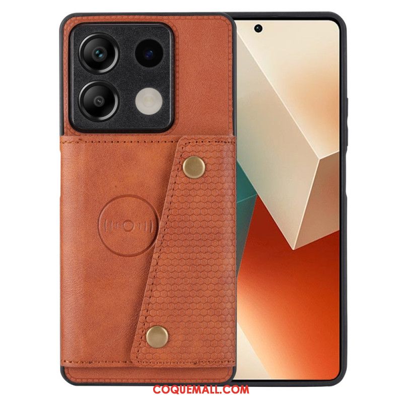 Coque Xiaomi Redmi Note 13 5G Effet Cuir Porte-Cartes