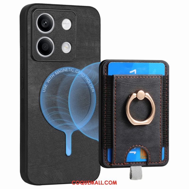 Coque Xiaomi Redmi Note 13 5G Porte-Cartes Détachable et Anneau