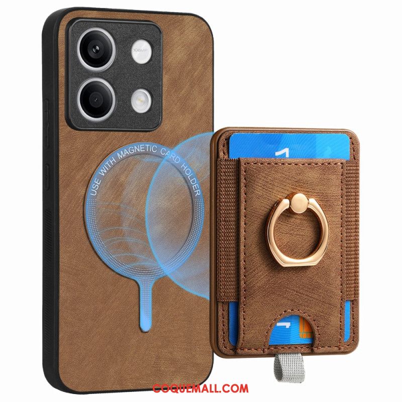 Coque Xiaomi Redmi Note 13 5G Porte-Cartes Détachable et Anneau