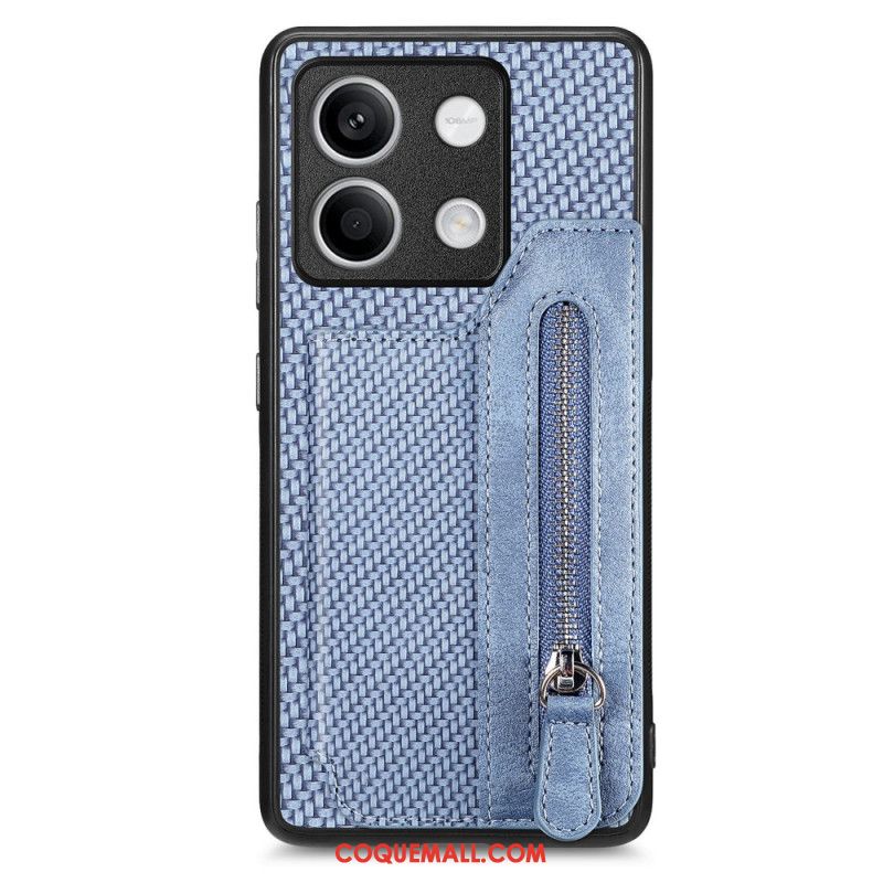 Coque Xiaomi Redmi Note 13 5G Porte-Monnaie à Fermeture Éclair