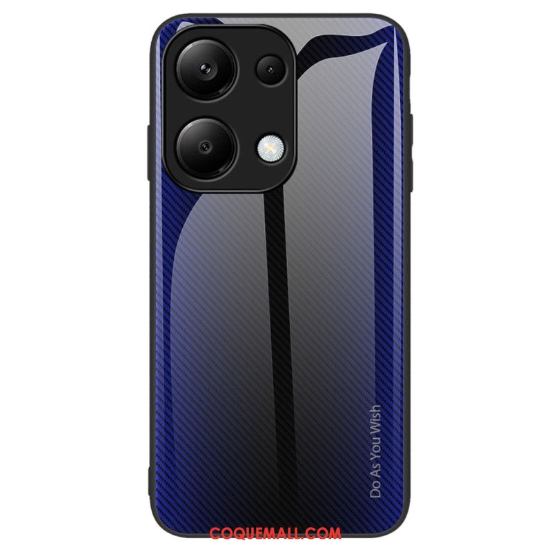 Coque Xiaomi Redmi Note 13 Pro 4G / Poco M6 Pro 4G Verre Trempé Fibre Carbone