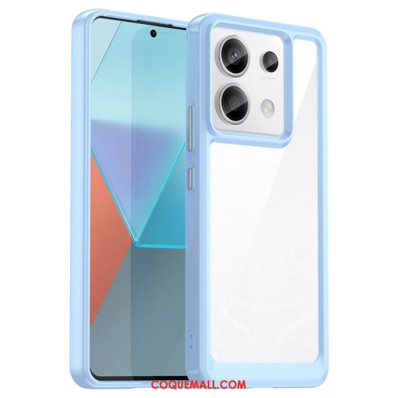 Coque Xiaomi Redmi Note 13 Pro 5G / Poco X6 5G Hybride Rebords Colorés