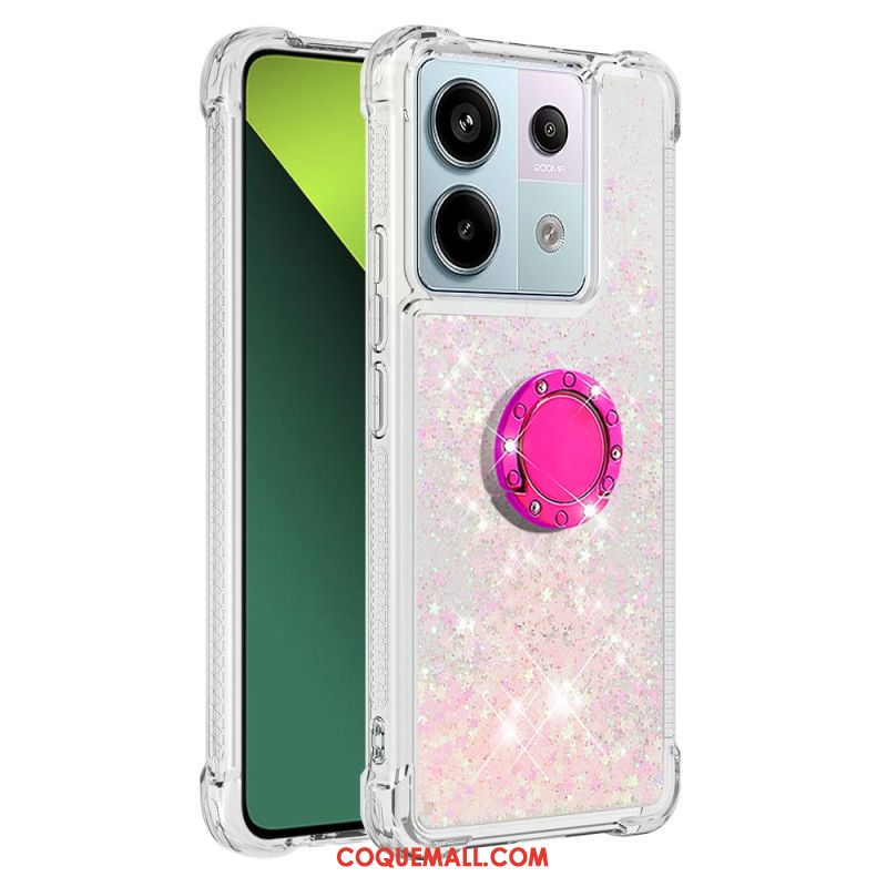 Coque Xiaomi Redmi Note 13 Pro 5G / Poco X6 5G Paillettes Anneau-Support