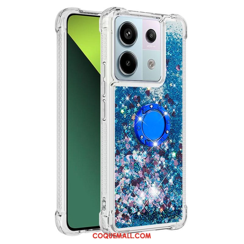 Coque Xiaomi Redmi Note 13 Pro 5G / Poco X6 5G Paillettes Anneau-Support