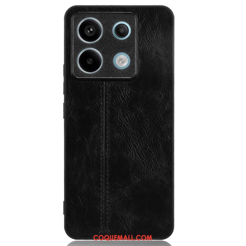 Coque Xiaomi Redmi Note 13 Pro 5G / Poco X6 5G Simili Cuir Coutures