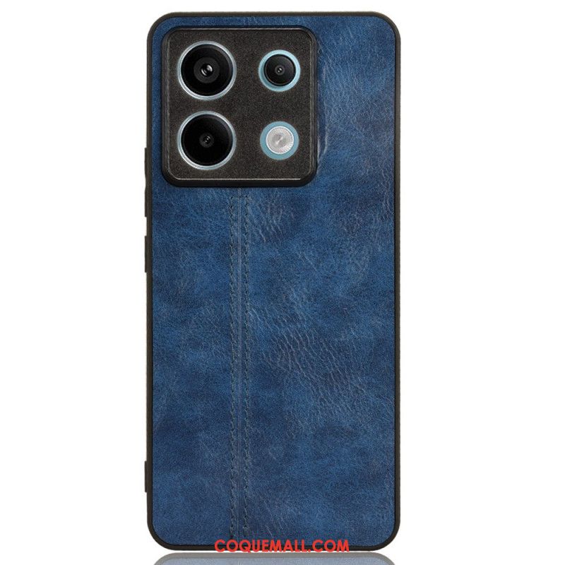 Coque Xiaomi Redmi Note 13 Pro 5G / Poco X6 5G Simili Cuir Coutures