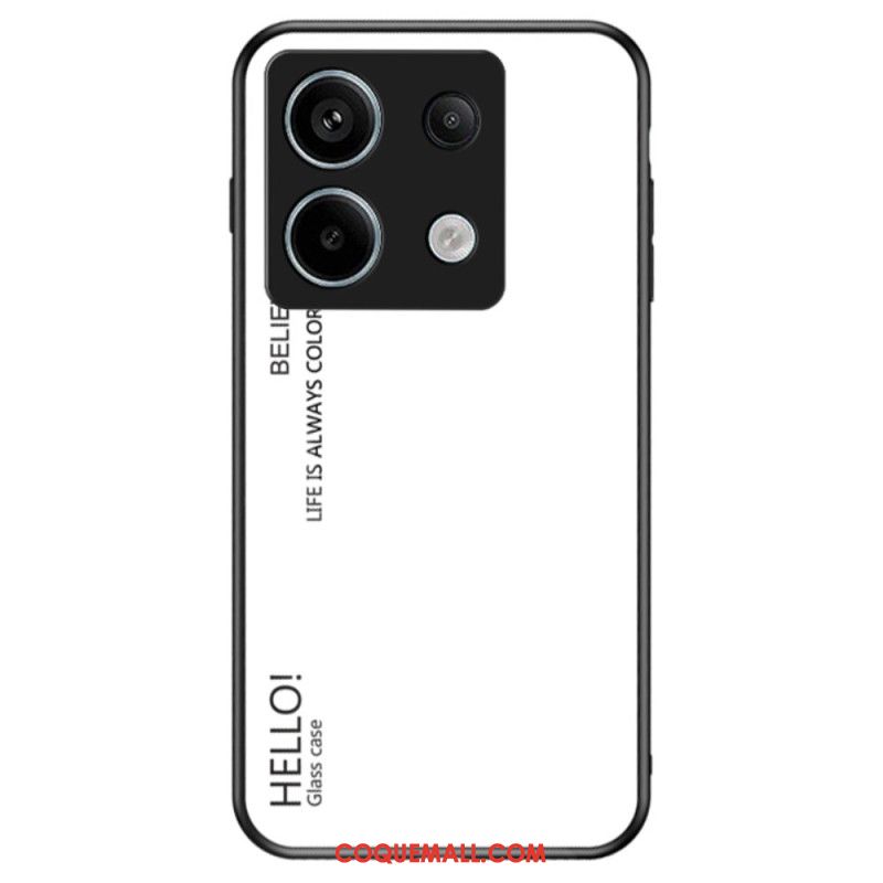 Coque Xiaomi Redmi Note 13 Pro 5G / Poco X6 5G Verre Trempé Hello