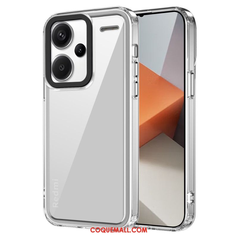 Coque Xiaomi Redmi Note 13 Pro Plus 5G Transparente Rebords Style Métal