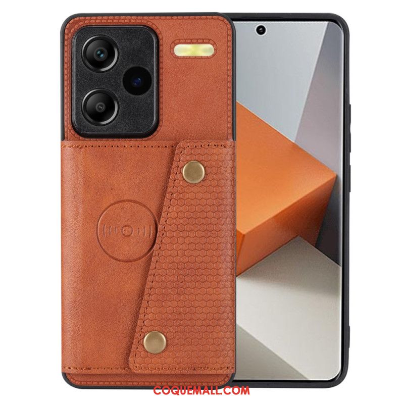 Coque Xiaomi Redmi Note 13 Pro Plus 5G avec Support et Porte-Cartes