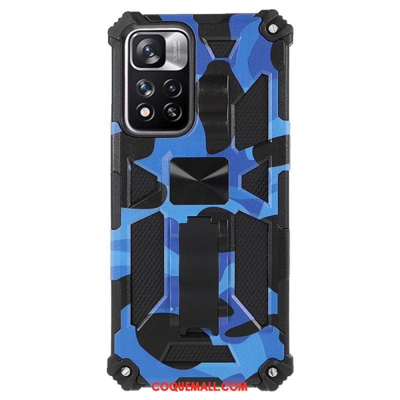 Coque Xioami Redmi Note 11 Pro Plus 5G Camouflage Support Amovible