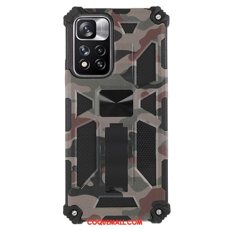 Coque Xioami Redmi Note 11 Pro Plus 5G Camouflage Support Amovible