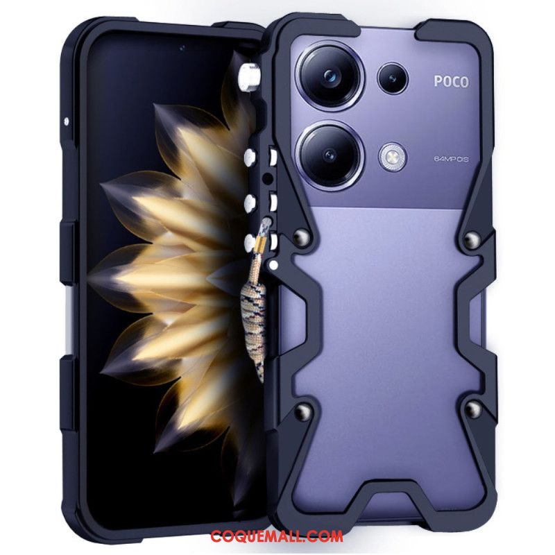 Coque en alliage d'aluminium pour Xiaomi Redmi Note 13 Pro 4G / Poco M6 Pro 4G Alliage d'Aluminium avec Bras Mécanique