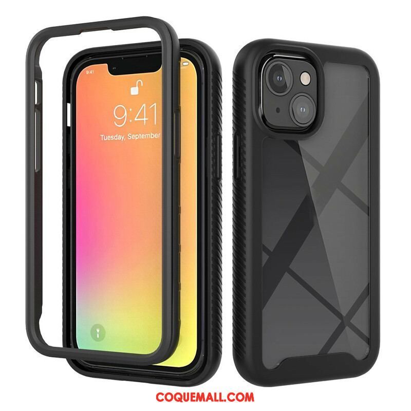 Coque iPhone 13 Mini Conception Hybride Rebords Silicone