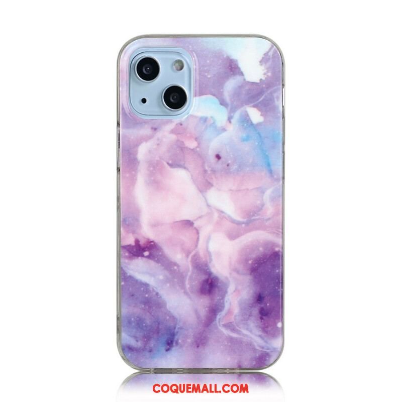 Coque iPhone 13 Mini Déclinaison Marbre