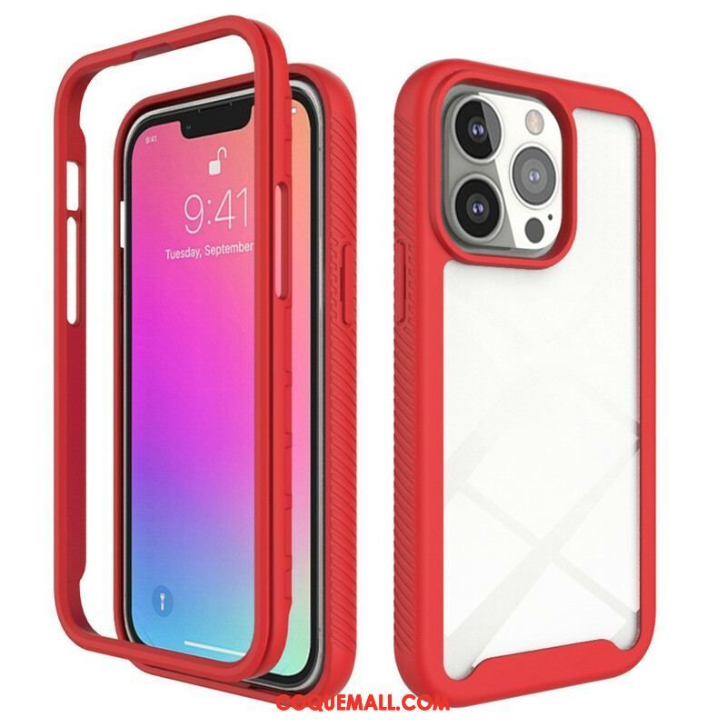 Coque iPhone 13 Pro Conception Hybride Rebords Silicone