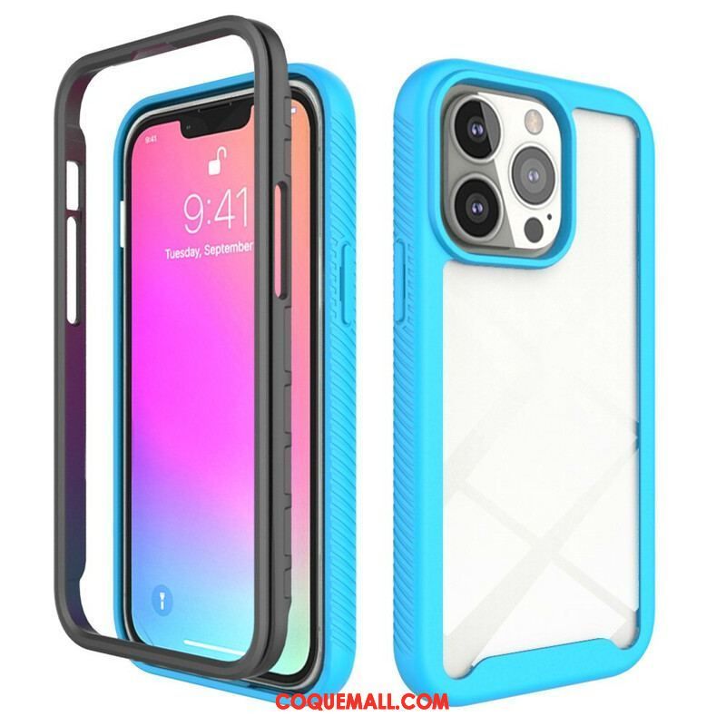 Coque iPhone 13 Pro Conception Hybride Rebords Silicone