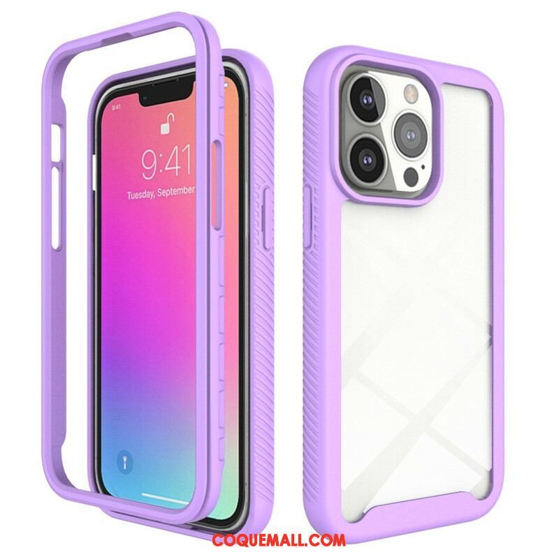 Coque iPhone 13 Pro Conception Hybride Rebords Silicone