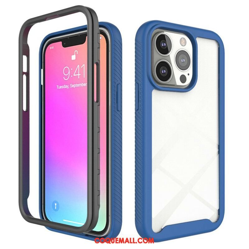 Coque iPhone 13 Pro Conception Hybride Rebords Silicone