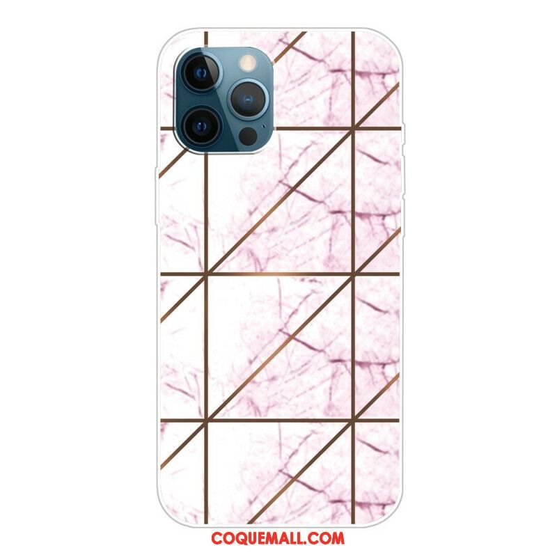 Coque iPhone 13 Pro Marbre Géométrique Variable