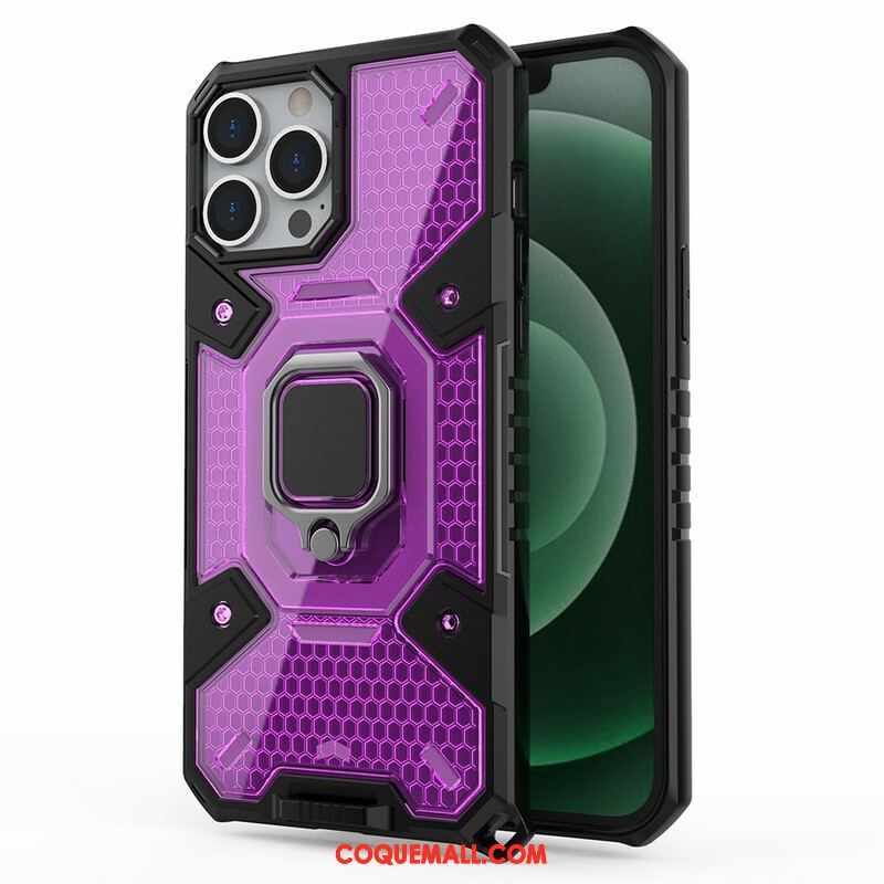 Coque iPhone 13 Pro Max Nid d'Abeille avec Anneau