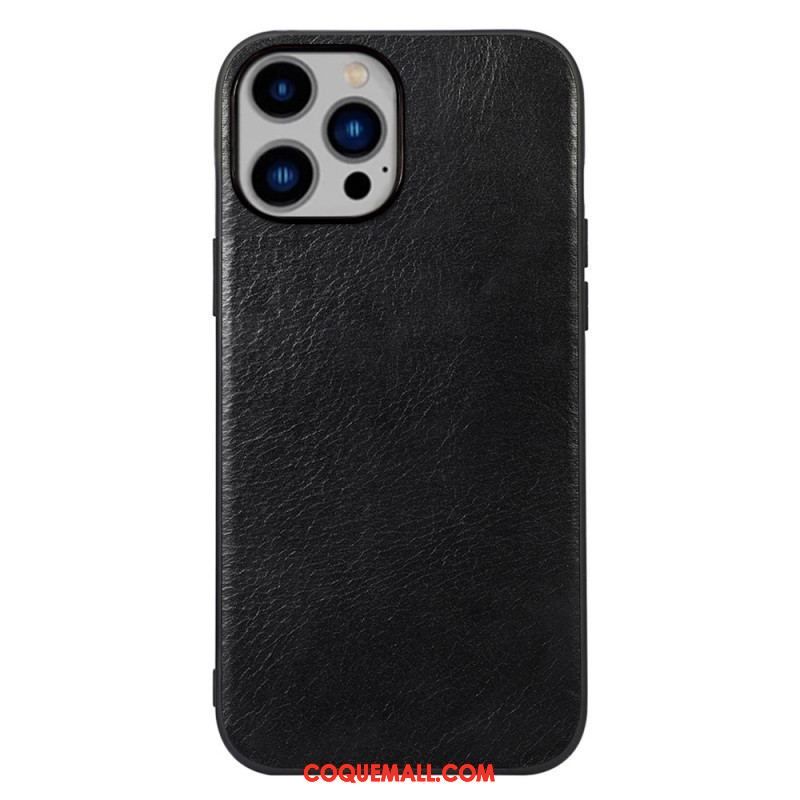 Coque iPhone 14 Plus Cuir Véritable