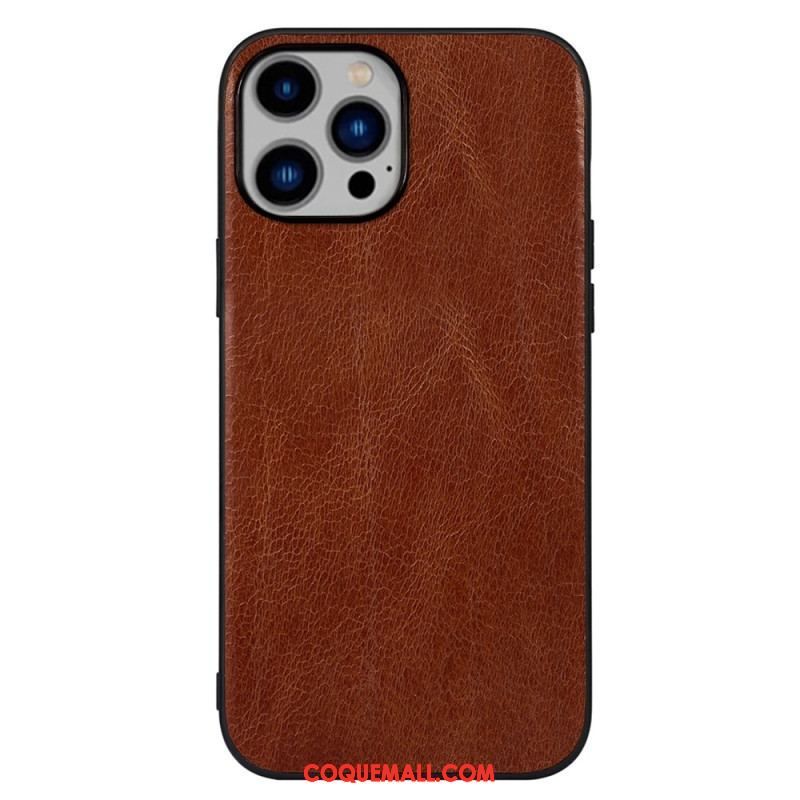 Coque iPhone 14 Plus Cuir Véritable