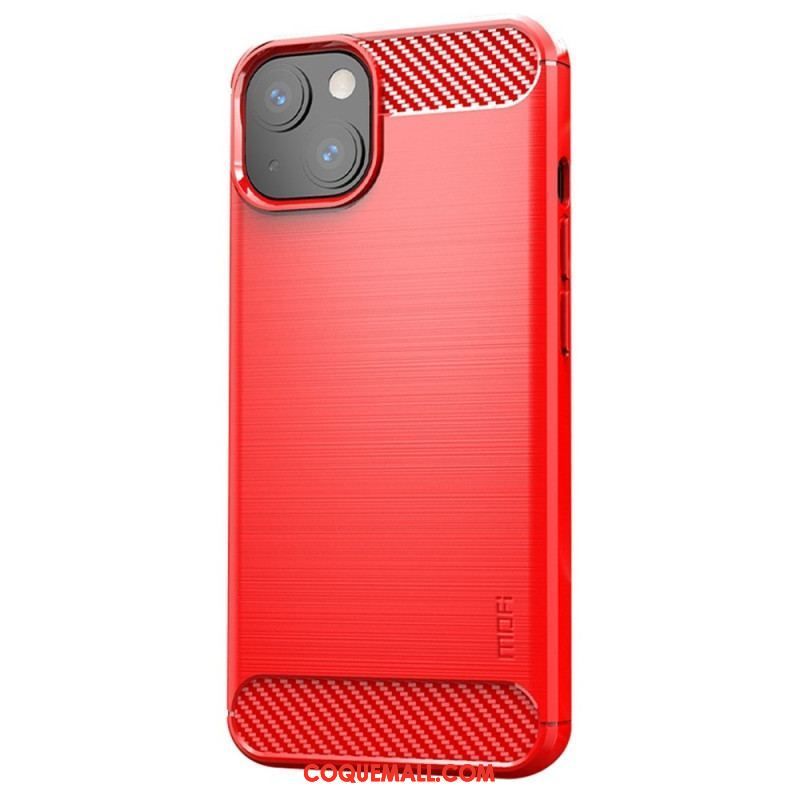 Coque iPhone 14 Plus Fibre Carbone Brossée MOFI