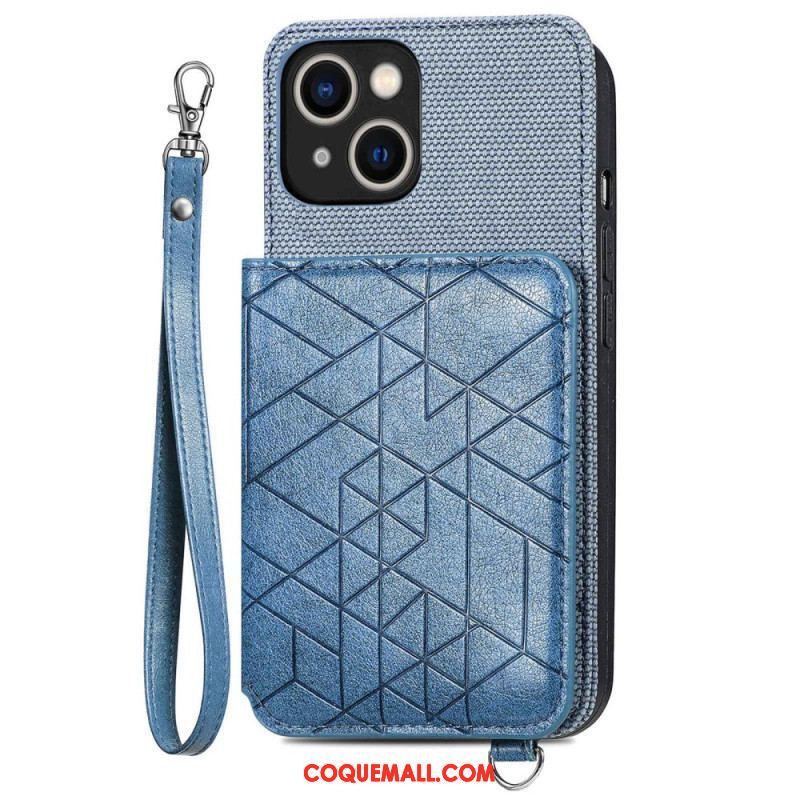 Coque iPhone 14 Plus Simili Cuir Pochette Porte-Cartes