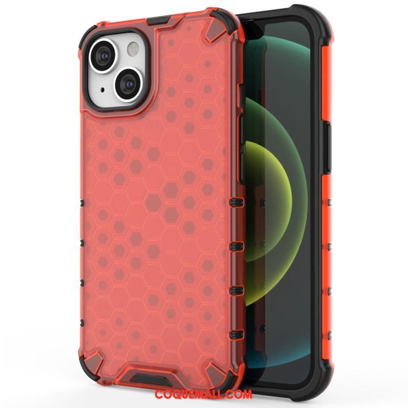 Coque iPhone 14 Plus Style Nid d'Abeille