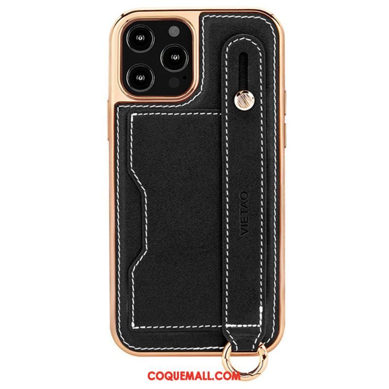 Coque iPhone 14 Pro Max Porte-Carte avec Sangle Support Vietao