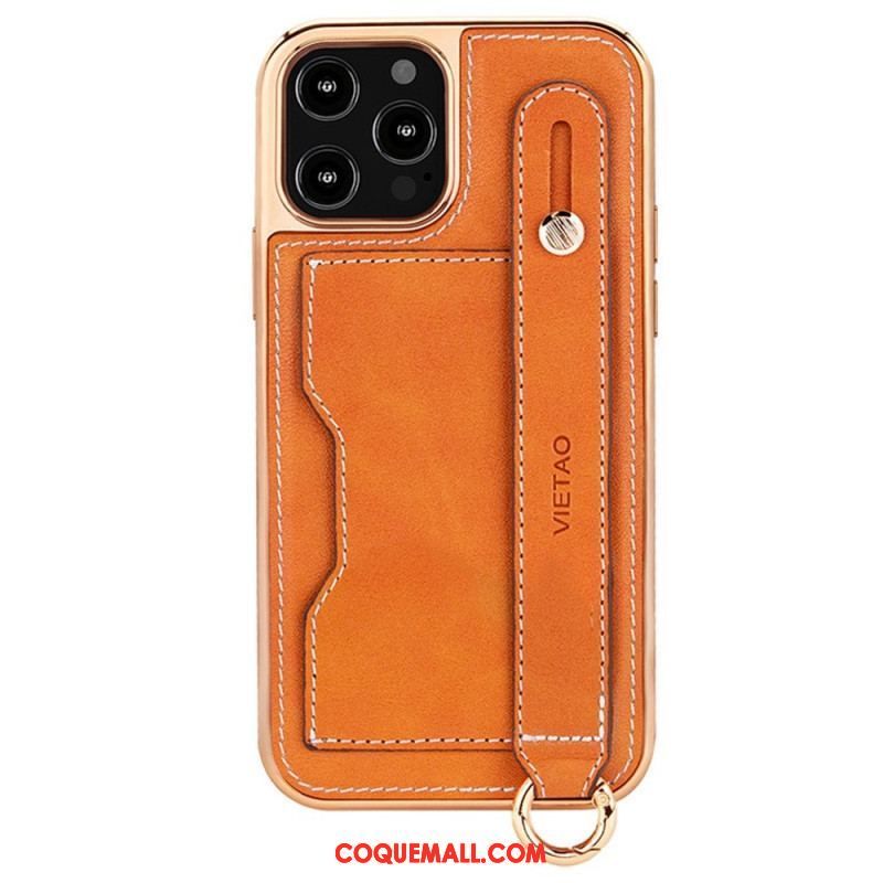 Coque iPhone 14 Pro Max Porte-Carte avec Sangle Support Vietao