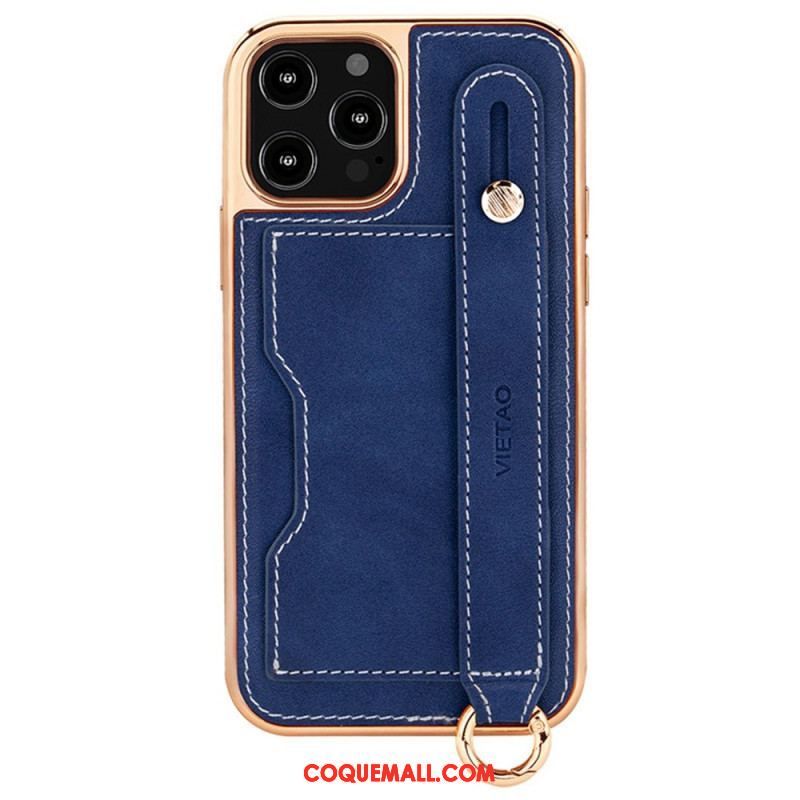 Coque iPhone 14 Pro Max Porte-Carte avec Sangle Support Vietao