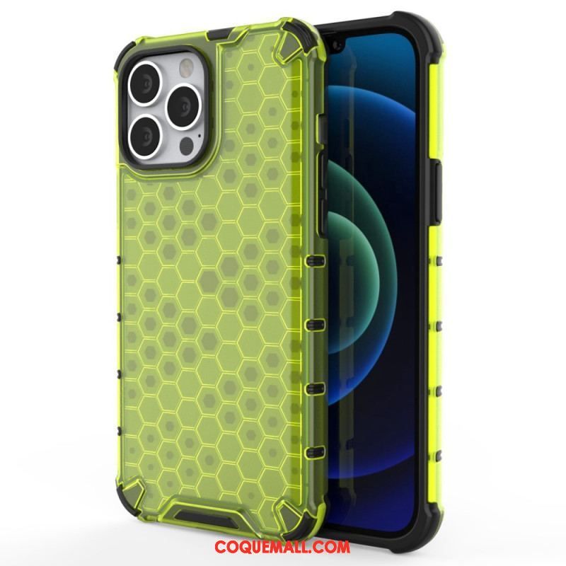 Coque iPhone 14 Pro Max Style Nid d'Abeille