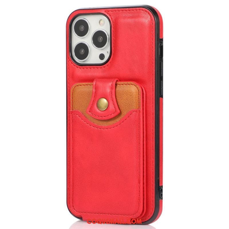 Coque iPhone 14 Pro Porte-Cartes Rabattable