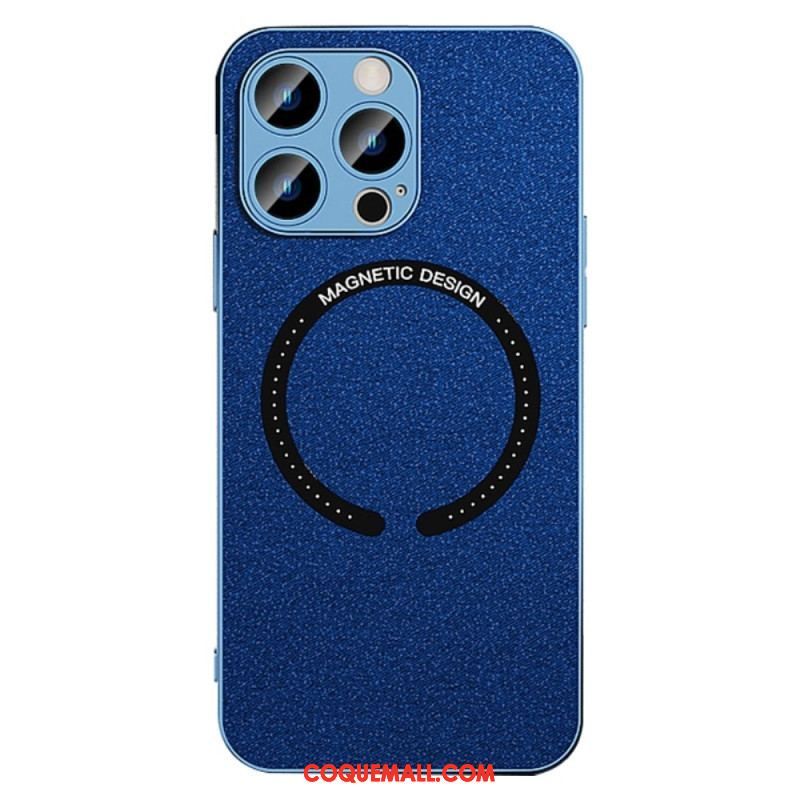 Coque iPhone 14 Pro Simili Cuir Compatible Magsafe