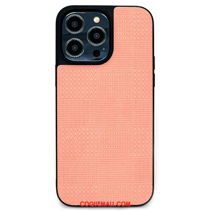 Coque iPhone 14 Pro Simili Cuir Croisé