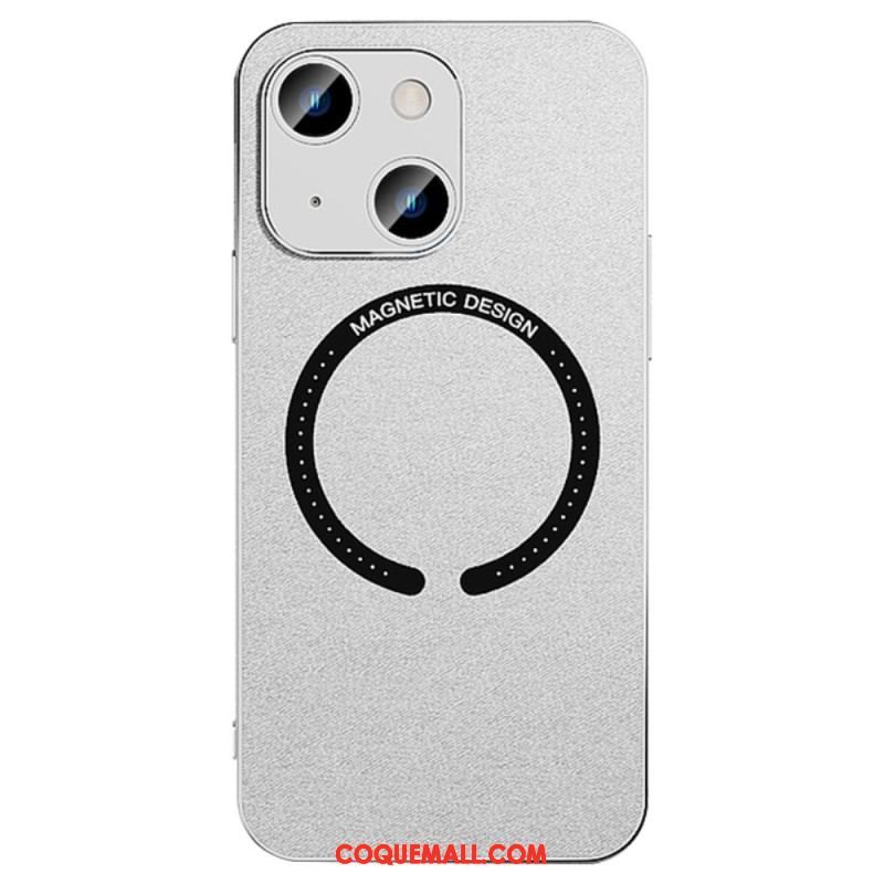 Coque iPhone 14 Simili Cuir Compatible Magsafe