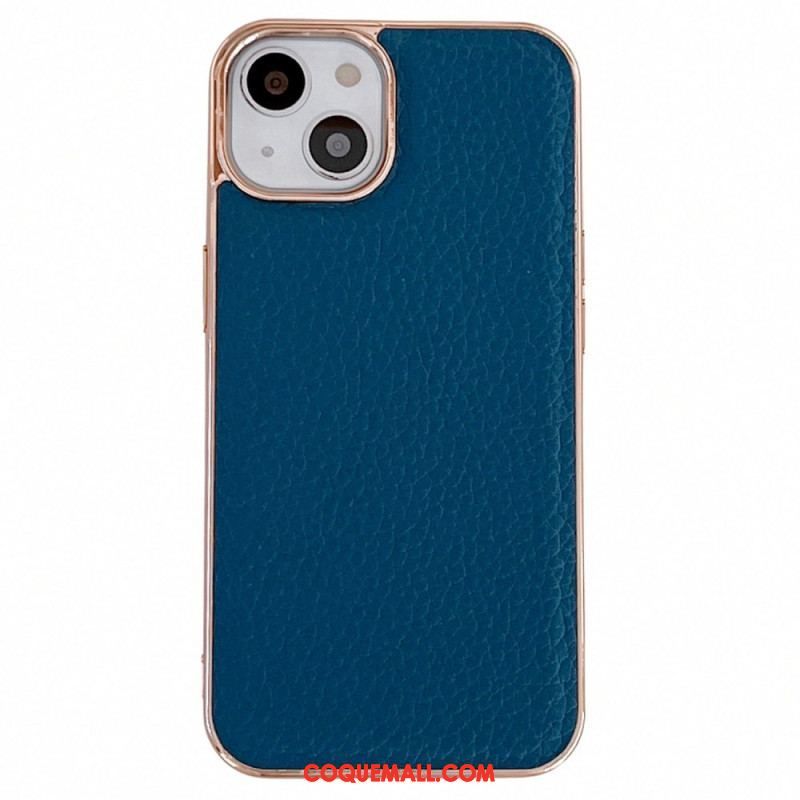 Coque iPhone 14 Stars Series Cuir Véritable