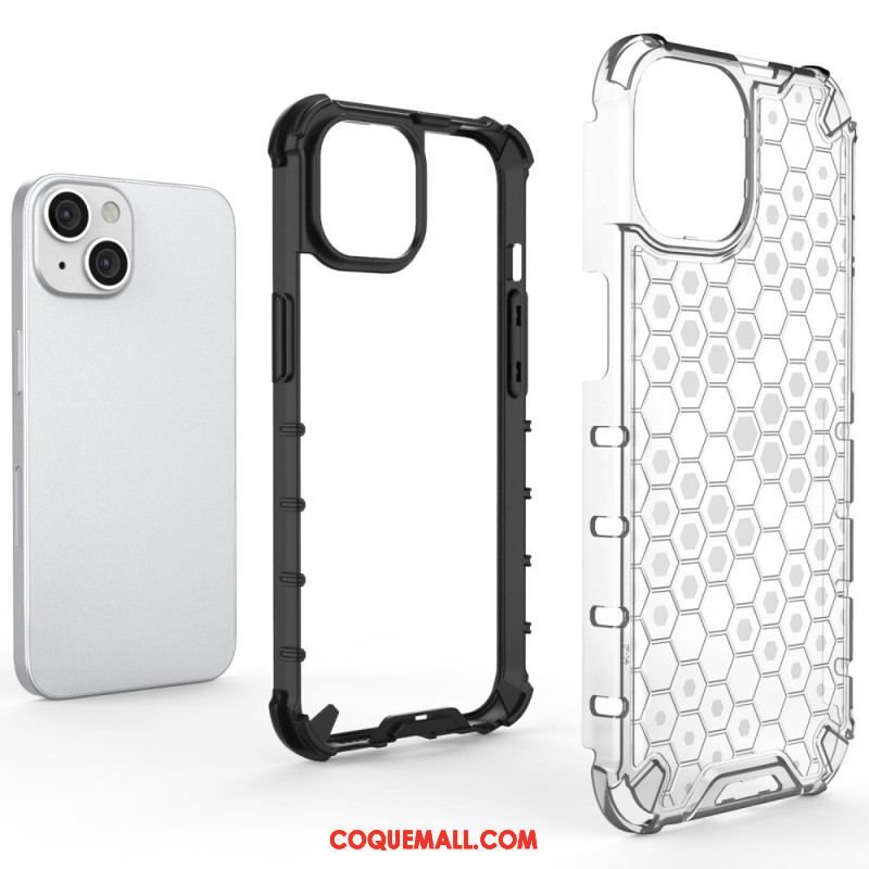 Coque iPhone 14 Style Nid d'Abeille