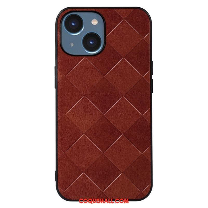 Coque iPhone 14 Texture Tissée