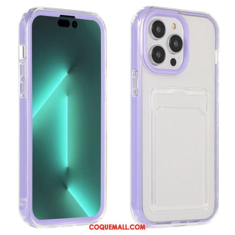 Coque iPhone 14 Transparente Porte-Carte