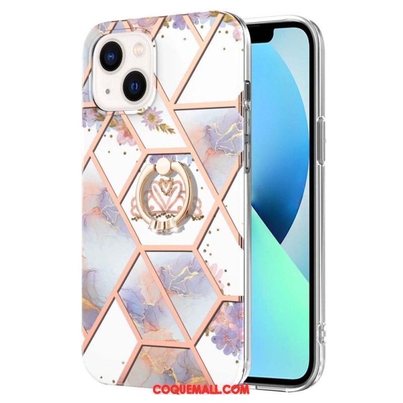 Coque iPhone 15 Plus Fleurs Anneau-Support