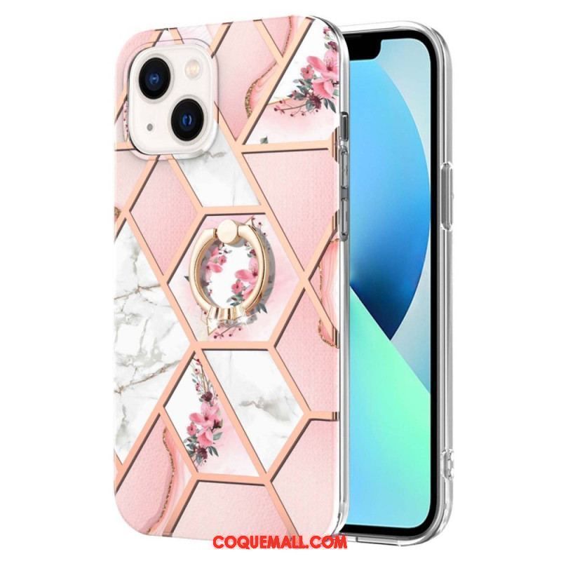 Coque iPhone 15 Plus Fleurs Anneau-Support