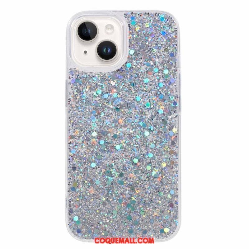 Coque iPhone 15 Plus Paillettes